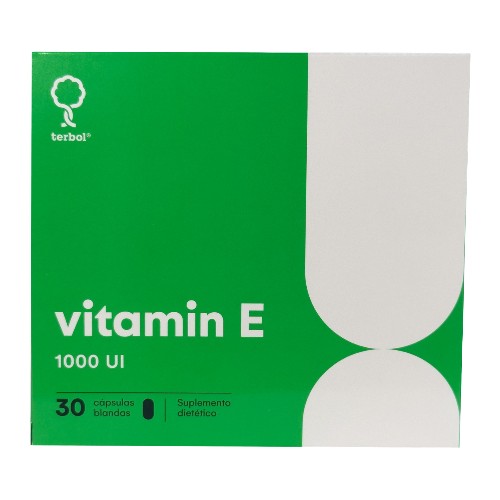 Vitamina E 1000 Ui x1unidad Capsula Blanda (Terbol caja x30- tira x10u)