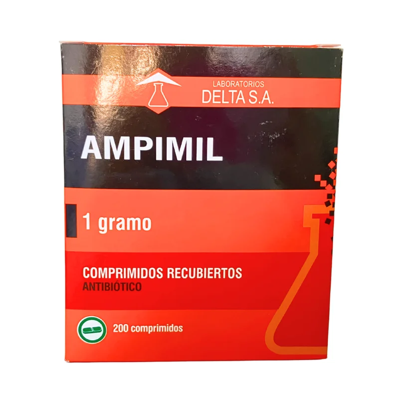 AMPIMIL Ampicilina 1gr x1unidad (Delta caja x200-tira x10)