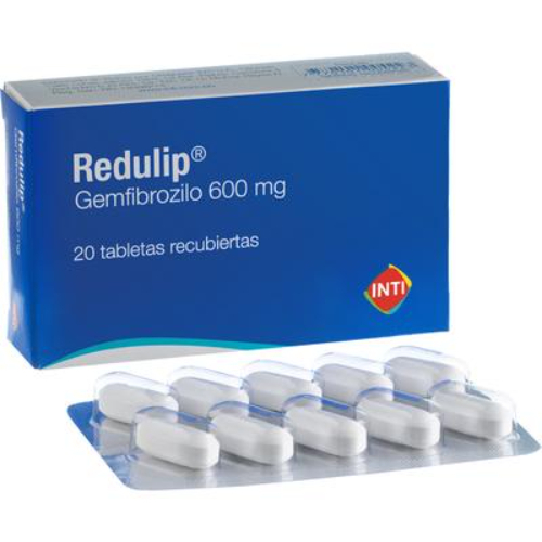 Redulip 600Mg Gemfibrozilo x1unidad Tableta (Inti Caja x20 - Tira x10u)
