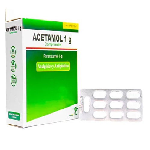 ACETAMOL PARACETAMOL 1G X1U TABLETA