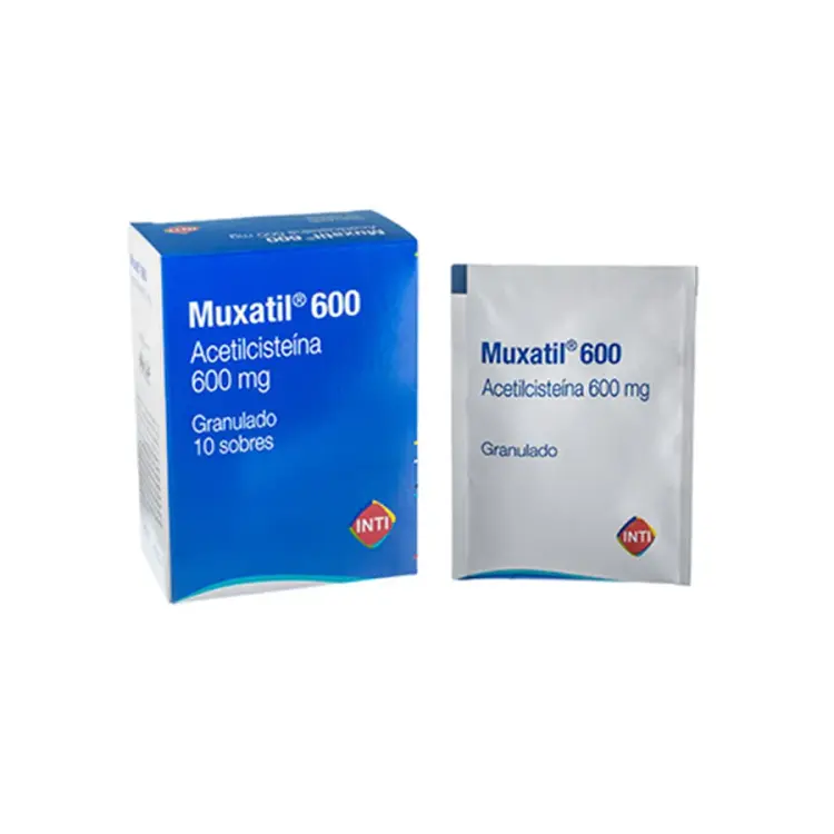 Muxatil 600Mg Acetilcisteina x1unidad Sobre (Inti caja x10)