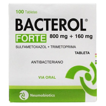 Bacterol Forte Sulfametoxazol 800Mg Y Trimetoprima 160Mg X Tableta X10u 1Tira