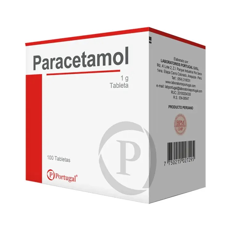 Paracetamol 1g x10unidad 1Tira (Portugal)