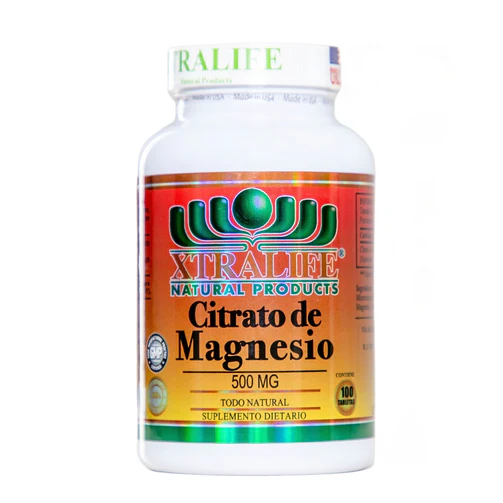 Citrato De Magnesio 500 Mg Xtralife x100u Cápsulas