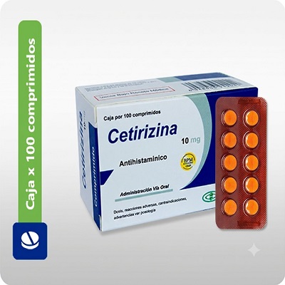 Cetirizina 10mg x10u 1Tira (Dismedin)