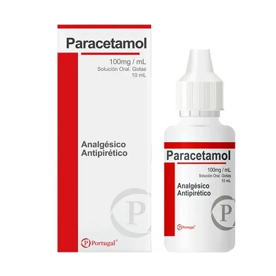 Paracetamol 100mg/ml Gotas 10ml x1u ( Portugal)