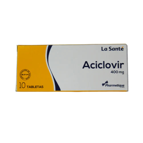 Aciclovir 400mg x1unidad (La Sante tira x10)