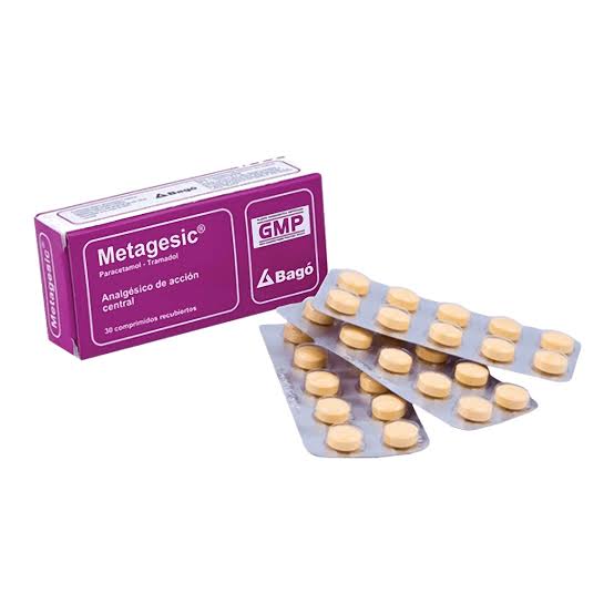 Metagesic Paracetamol/Tramadol  x1unidad (Bago caja x30-tira x10)
