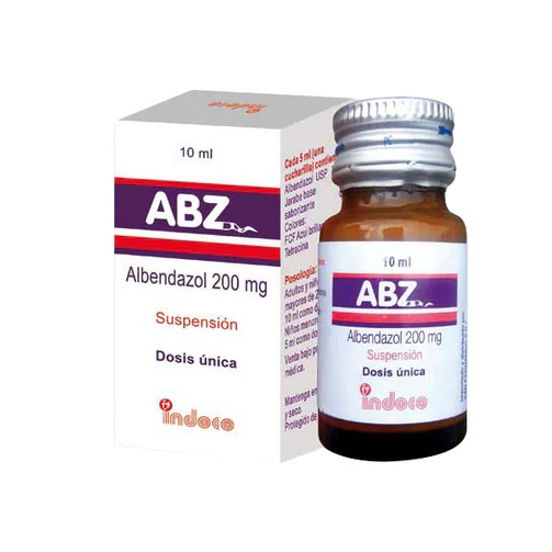 ABZ ALBENDAZOL 200 MG SUSPENSION 10 ML X1U