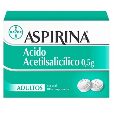 Aspirina 500Mg Adulto X Tableta X1u