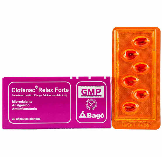 Clofenac Relax Forte x1unidad Capsula Blanda(Bago caja x30- tira x6)