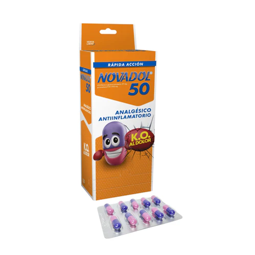 Novadol Capsulas 50mg x10u 1Tira
