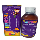 Finaprofen  Ibuprofeno 100mg/5ml  Jarabe suspension 100ml x1u (farma shopping)