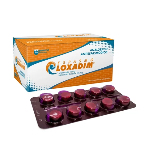 Espasmo Loxadim  x1unidad Comprimido (Breskot Pharma caja x100 - tira x10)