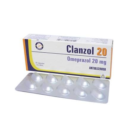 Clanzol Omeprazol 20 Mg x1unidad Cápsula (Lasca caja x30)