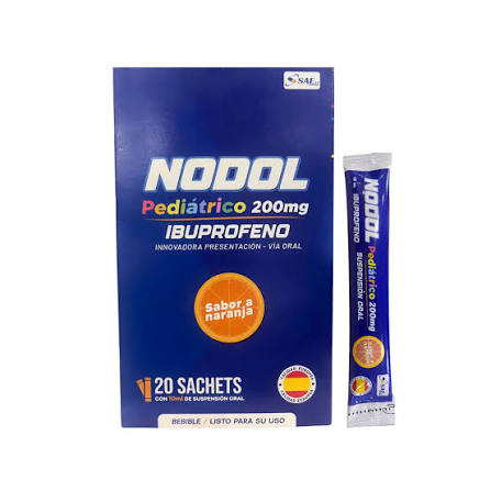 Nodol Pediatrico Ibuprofeno 200Mg Naranja x1unidad Sobre (Sae caja x20)