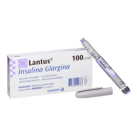 Lantus Insulina Glarcina 100u/ml x1unidad (Sanofi Solostar)