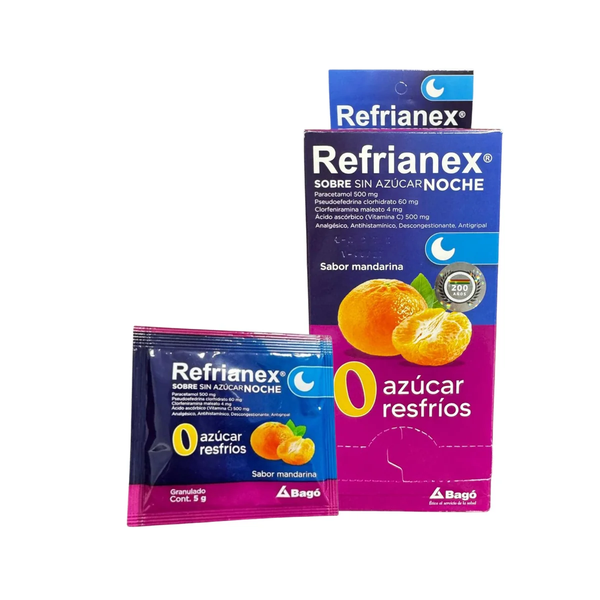 Refrianex Noche Sin Azúcar Sabor Mandarina x1unidad sobre (bago caja x40)