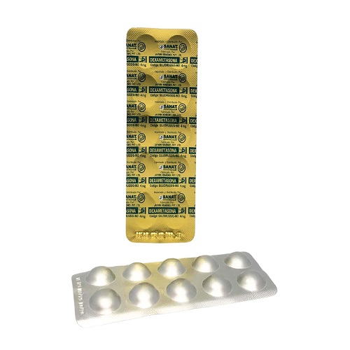 Dexametasona 4mg tableta x1unidad (Sanat caja x100-tira x10)