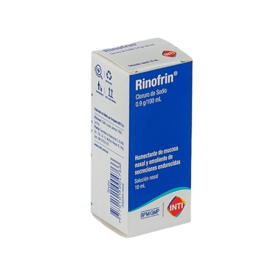 Rinofrin Cloruro De Sodio 0,9g/100ml Solucion nasal 10ml x1u (INTI)