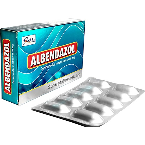 ALBENDAZOL 400 MG COMPRIMIDO MASTICABLE X1U