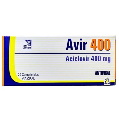 Avir 400Mg Aciclovir X Comprimido x1u