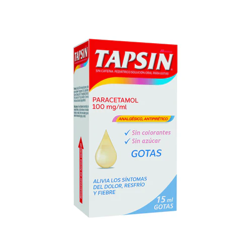 Tapsin Infantil 100Mg Paracetamol Gotas 15Ml x1u
