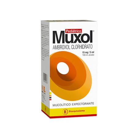 Muxol Pediátrico 15Mg/5Ml Ambroxol Clorhidrato Jarabe100Ml x1unidad (Saval)