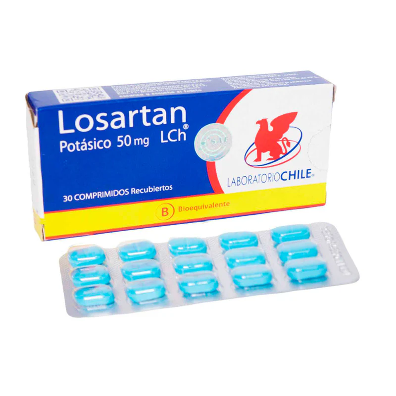 Losartan Potasico 50Mg x1u Tableta (Lch caja x30-tira x15)