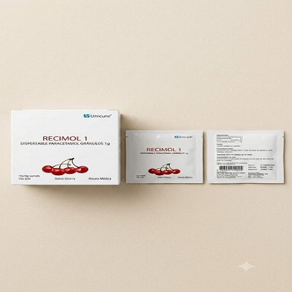 Recimol 1g x1u  Dispesable Paracetamol Granulos 1g (Unicure)